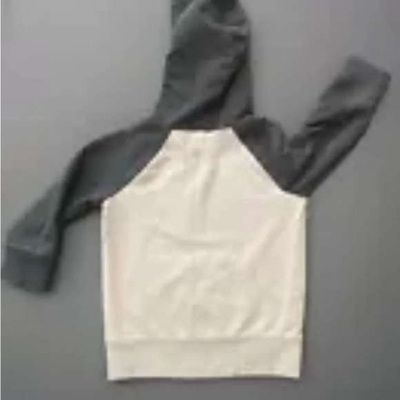 Jumping Beans Hoodie Boys Size 2T Pullover Front Pocket Knit Gray Color Block - Picture 5 of 6